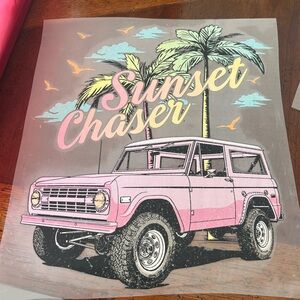Pink Sunset Chaser Dtf Transfer